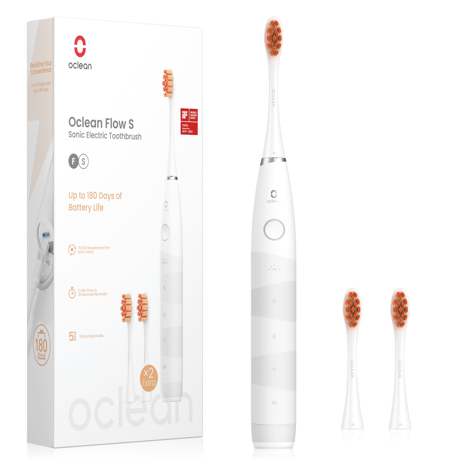 Oclean Flow Sonic elektromos fogkefe - fogkefék - Clean Global Store